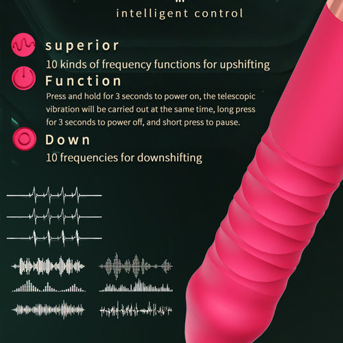 Automatic Telescopic Dildo Vibrator for Women